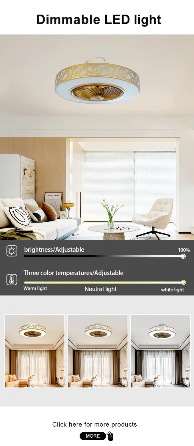 3 Speed 20 Inch Wind Deflector Dimming LED Ceiling Fan