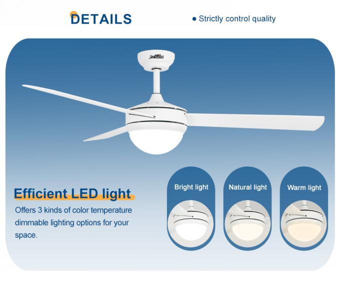 DCFW986 MDF Blade 35W 5 Speeds Remote Control Ceiling Fan With Light