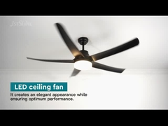 38W 56 Inch Noiseless Large Air Volume Ceiling Fan With light 5 Speed Choice