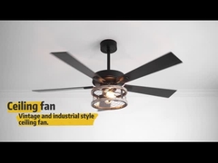 CB SAA ETL 5 Blades Classic Ceiling Fan With Light For Living Room