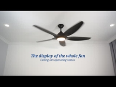60inch Low Noise Ceiling Fan 38W With 5 Speed Choice Remote Control