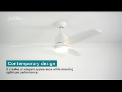 Low Profile DC110V Dimmable LED Ceiling Fan Reversible Quiet DC Motor