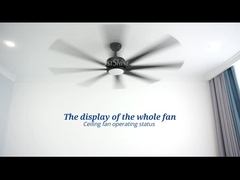 5 Speed Reversible DC Motor Ceiling Fans With Lights And Remote 64 Inch