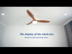 Outdoor Waterproof IP44 ABS Plastic Led Ceiling Fan Remote Control