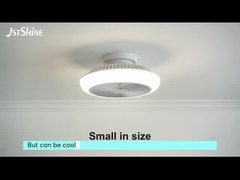 Bladeless Led Ceiling Fan Mini Bedroom Ceiling Fan Dc Motor 6 Speeds Remote