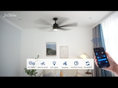 65 Inches Larger Ceiling Fan High Air Volume Black Plastic Blade Dc Motor