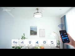 Invisible Ceiling Fan Wit Dimmable LED Light 3 Pc Blades Indoor Bedroom