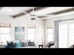 White Air Cooling Industrial Ceiling Fan 5 Speed Choice High Air Volume