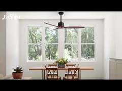 3 Solid Wooden Blades Dc Motor Ceiling Fan With Remote Control