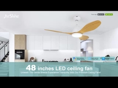 Decorative  Ceiling Fan With Led Light Living Room Quiet Dc Motor