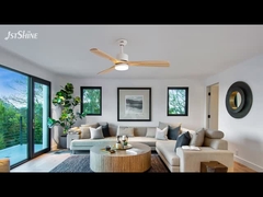 3 wooden blades ceiling fan with lamp indoor decorative Lower Noise