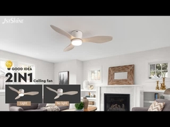 White/OEM Plastic Ceiling Fan For Low Ceiling With Timer Smart App Control