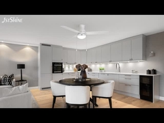 48 Inch Modern White Ceiling Fan With Light Pull Chain Ac Motor