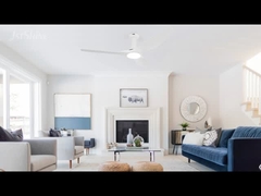 White/Black Ceiling Fan With Dimmable Light Remote Control DC Motor