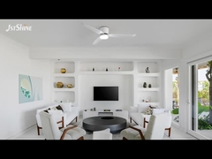 Modern 2-in-1 Ceiling Fan with Optional LED Light DC Motor ABS Blades