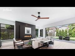 52'' Solid Wood Ceiling Fan Natural Elegance with Powerful DC Motor