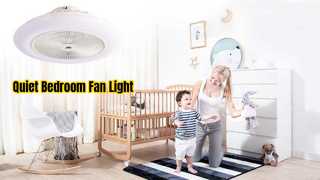 Quiet Bladeless Fan Light for Bedroom
