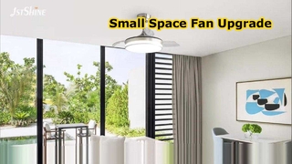 36 Inch Retractable Ceiling Fan Dimmable Light