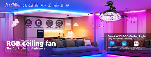 Latest company news about Transform Your Space with 1stShine's RGB Ceiling Fan: Customizable Lighting & Smart Features