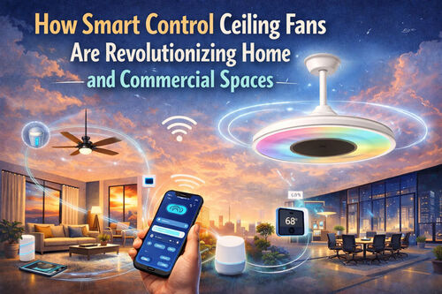 Latest company news about How Smart Control Ceiling Fans Are Revolutionizing Home and Commercial Spaces