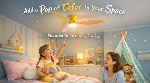 Latest company news about Add a Pop of Color to Your Space with a Macaron-Style Ceiling Fan Light