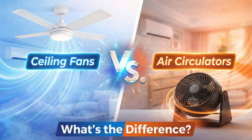 Latest company news about Ceiling Fans vs. Air Circulators: What’s the Difference?