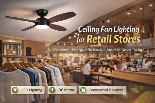 Latest company news about How to Choose Ceiling Fan Lighting for Retail Stores