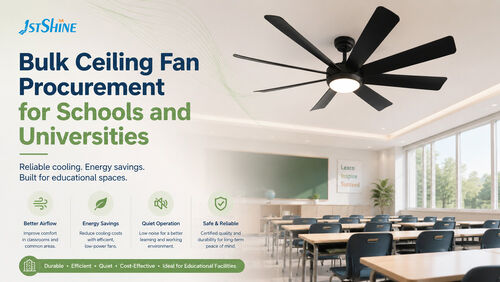 Latest company news about Bulk Ceiling Fan Procurement for Schools and Universities