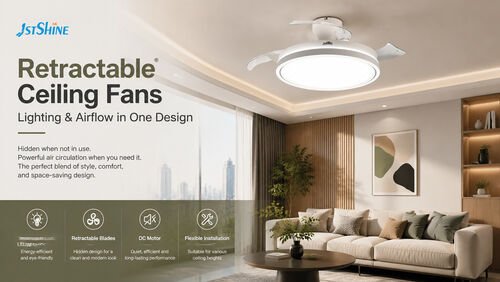 Latest company news about Retractable Ceiling Fans: The Perfect Combination of Lighting and Space-Saving Design