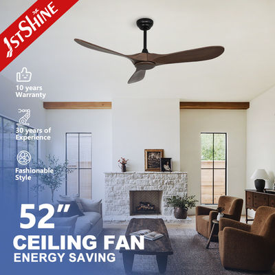 Good price Living Room Large Airflow Solid Wood Ceiling Fan Without Light Quite Dc Motor In 52 Inches Diameter online