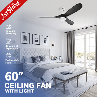 Good price Dimmable Led Ceiling Fan With Led Light Black Solid Wood Blade Dc Motor online