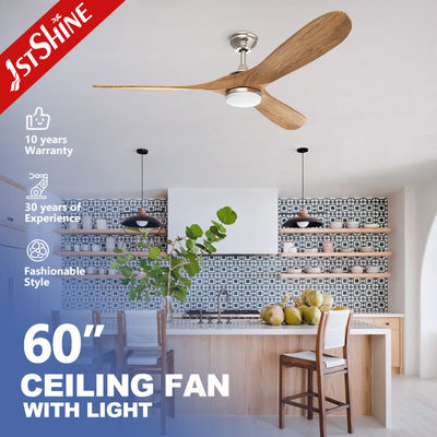 Good price 60 Inch Led Ceiling Fan Lamp Chandelier Combo Lighting Solid Wood Blade online