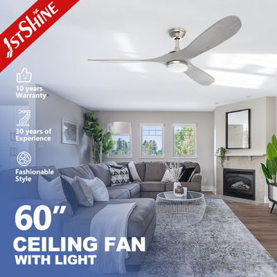 Good price Large Airflow Modern LED Celling Fan With Quiet DC Motor 3 Wood Blades online