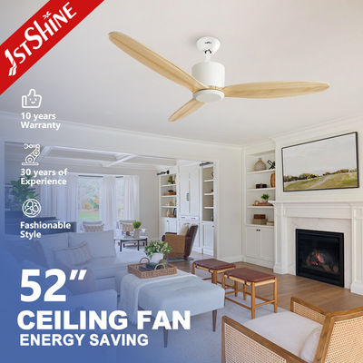 Good price OEM 3 Wooden Blades 52 Solid Wood App Smart Control Ceiling Fan With DC Motor online
