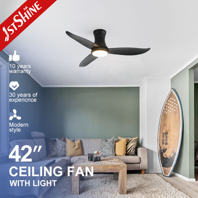 Good price OEM/ODM Ceiling Fan Factory 42 inches Black Flush Mount Ceiling Fan With Dimmable LED Light online