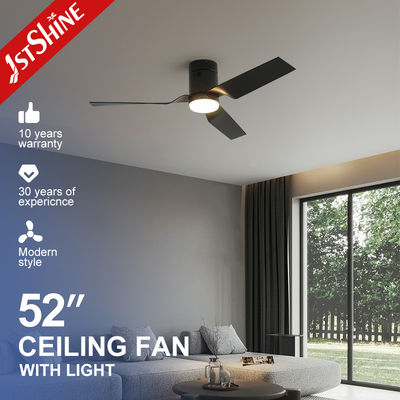 Good price LED Remote Control Ceiling Fan Smart Speaker Flush Mount DC motor online