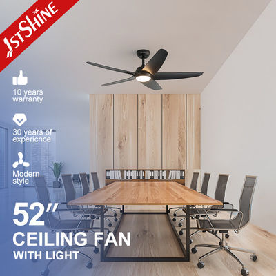 Good price High Speed Ceiling Fan With Led Light 5 Plastic Blades Black OEM Color online
