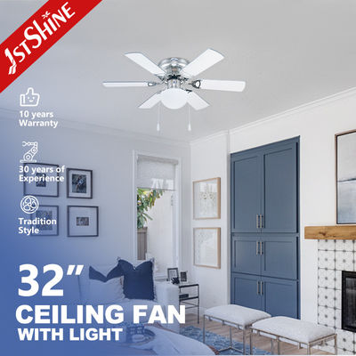 Good price 32 Inch 6 MDF Blade Classic Ceiling Fans Remote Control Energy Efficient online