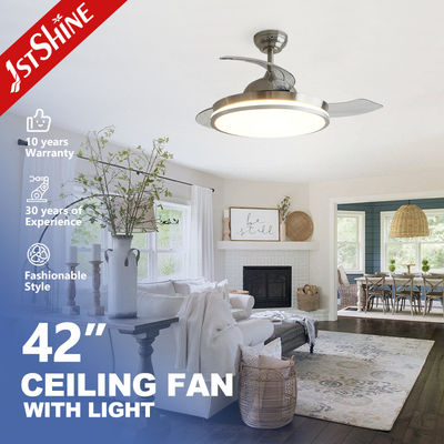Good price 42 Inches Bedroom Ceiling Fan Control Invisible Room Fan Light Low Noise online