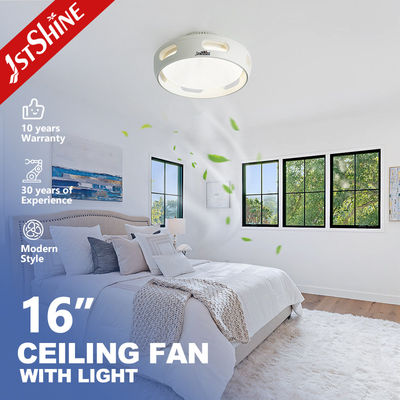 Good price Mini 16 Inches Led Bladeless Ceiling Fan White Dc Motor Dimming Light online