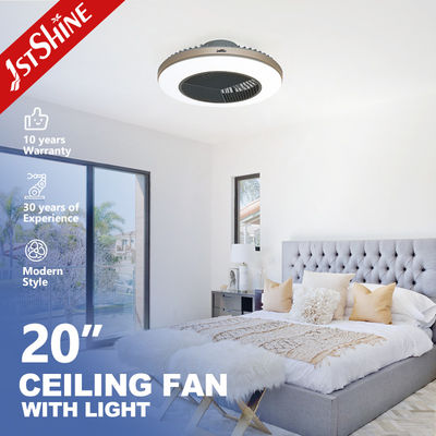 Good price Smart App Control LED Invisible Ceiling Fan For Bedroom 20 Inch 27W online