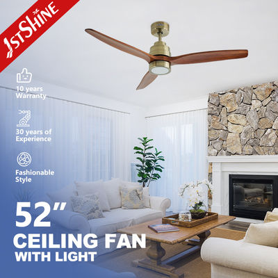 Good price Quiet DC Motor Indoor Decorative Solid Wood Ceiling Fan With Light For Smart Home online