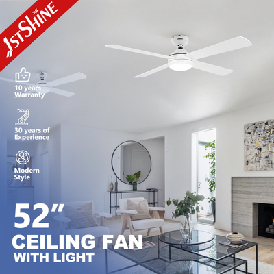 quality  Dc Motor 6 Speeds Remote Control White Ceiling Fan With 4 MDF Blades factory