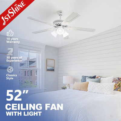 Good price Traditional Decorative Ceiling Fan With Lamp Pull Chain Control AC motor online