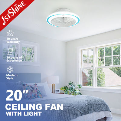 Good price Flush Mount Ceiling Fan Light For Bedroom Energy Saving DC Motor online