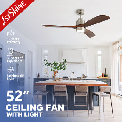 Good price 52 Inches Solid Wood Ceiling Fan with LED Light and Remote Control for Home Hotel Office online