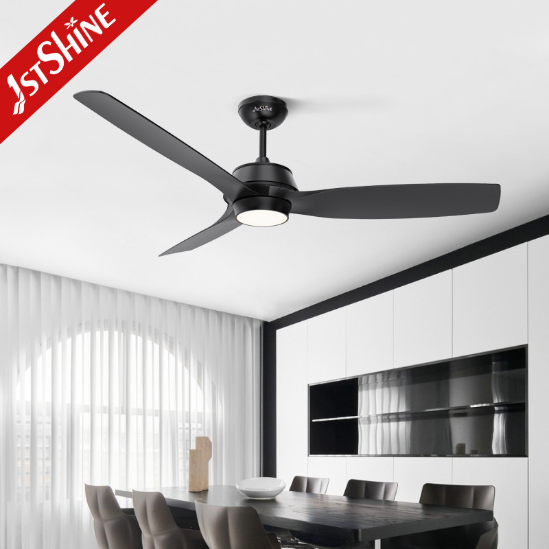 Plastic Blades 5 Speed Remote Control Ceiling Fan With Decorative Led Light