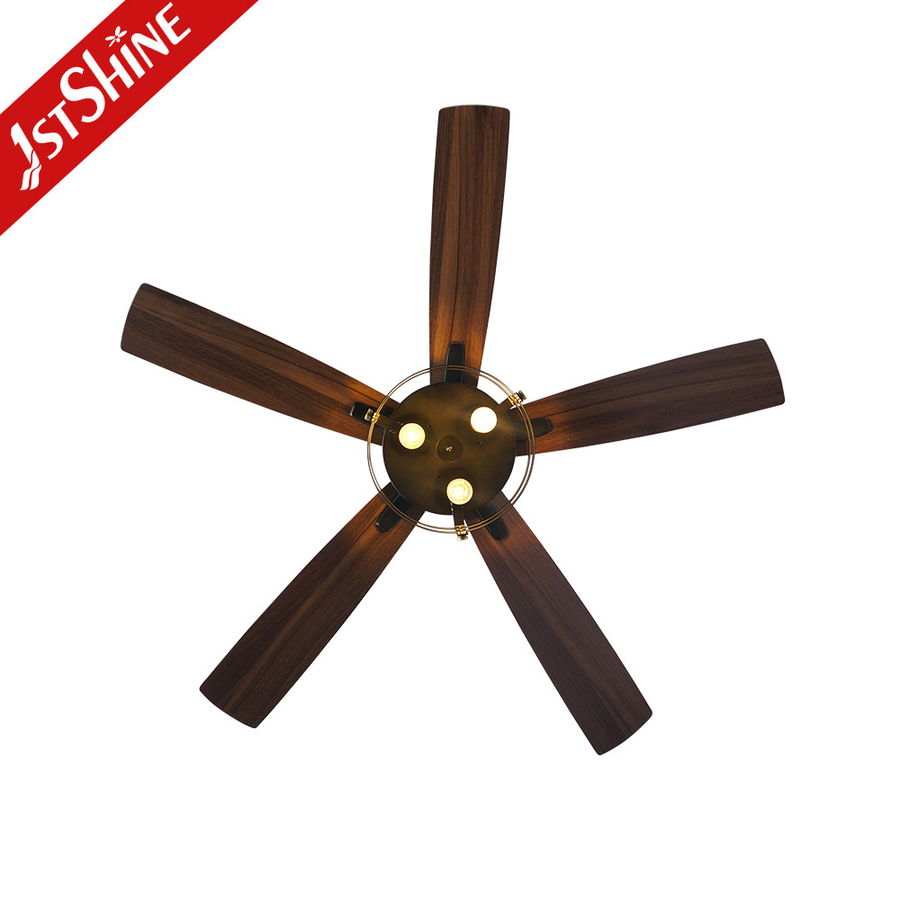 Black 52 Inches Industrial Ceiling Fan AC Motor Indoor Decorative