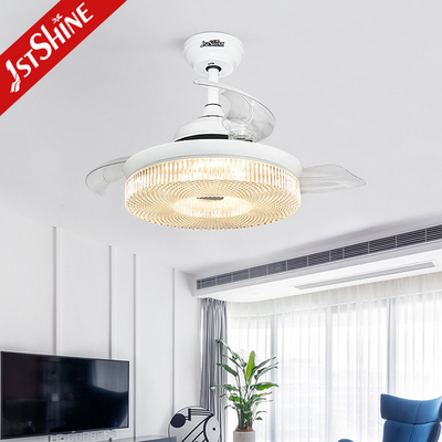 CE Smart Wifi Control Invisible Ceiling Fan Light for Bedroom 36 Inch