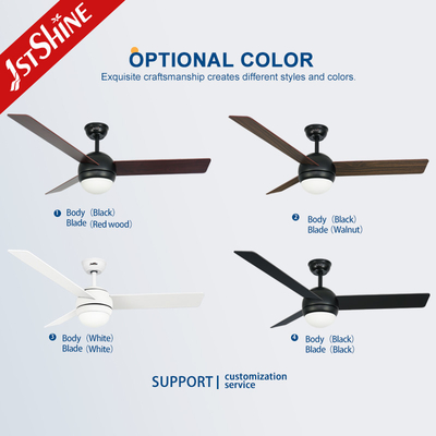 Mdf Blades Decorative Led Light Ceiling Fan With 5 Speed Remote Control
